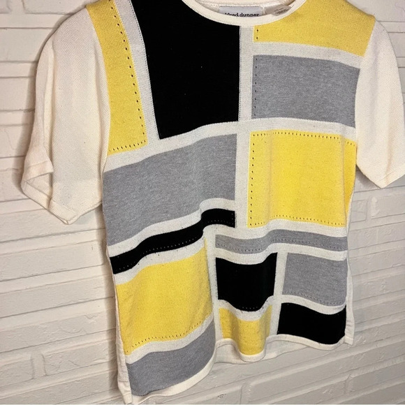 Alfred Dunner Colorblock Short Sleeve Grandma Sweater, Women’s Size Medium - Picture 5 of 5